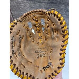 Vintage Trio Ed Kranepool Personal Model First Base Mitt 34-32 Perma Trap LHT